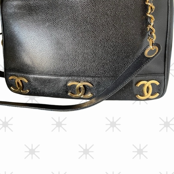 Chanel Triple CC Tote - Vintage 24k Gold-Plated Hardware - Picture 8 of 14
